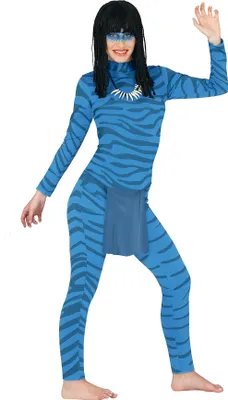 Produktbild von Blaue Fantasie Welt Damenkostüm