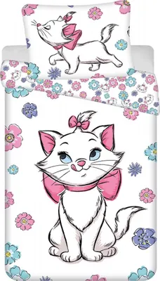 Produktbild von Disney Marie Cat Design Kuschelige Bettwäsche Baumwolle, 140x200 cm & 70x90 cm