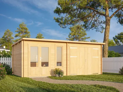 Produktbild von Fjordholz Gartenhaus Modell Gardenstore 28 B
