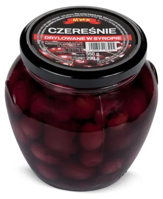 Zdjęcie produktu dla Czereśnie drylowane w syropie MK 550 g