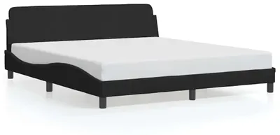 Obrázek produktu pro Rám postele vidaXL "Dover", černý, 183x213 cm, umělá kůže
