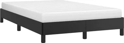 Produktbild von vidaXL Bettgestell ohne Matratze Schwarz 120x190 cm Kunstleder