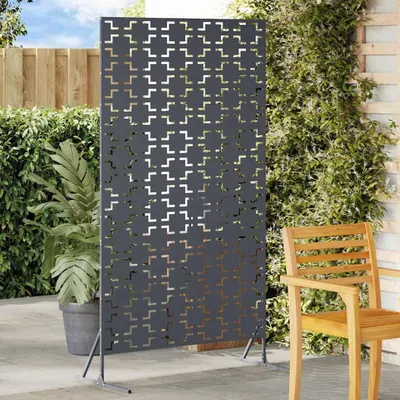 Obrázek produktu pro Maison Exclusive – zástěna 100 x 50 x 180 cm, ocel, antracitová