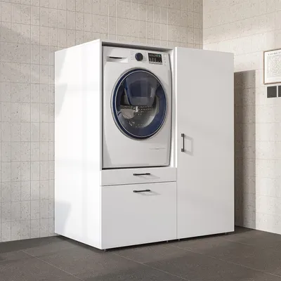 Immagine prodotto di Roomart SERIE 2 Mobile per lavatrice, larghezza 127 cm, bianco