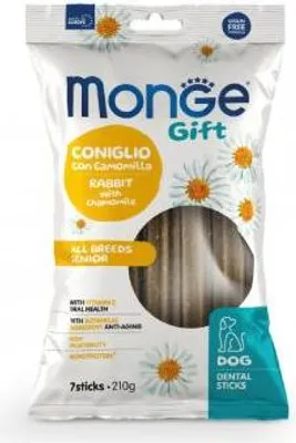 Productafbeelding van Monge Snack, Kauwspeeltje, Hond, Senior, 210 gram, Zonder toegevoegde suiker