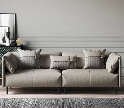 Produktbild von Design Italienische Möbel Big xxl 3 Sitzer Couch Leder Sofa Couchen Luxus Neu