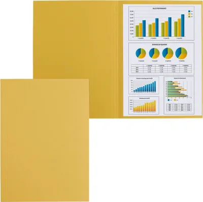 Produktbild von FALKEN 80004146 100er Aktendeckel DIN A4 gelb