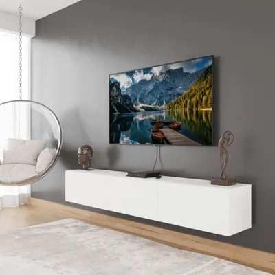 Produktbild von Colima TV Fernsehtisch 180 cm 3 Türen Modernes Design Wandhängend
