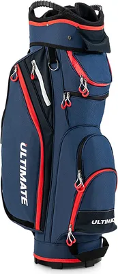 Produktbild von GOPLUS Golfreisetasche, Tragetasche für Golfschläger mit 14 Trennwänden & 8 Reißverschluß-Taschen, Kühltasche und Taschen für Wertsachen