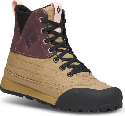 W Circuit Mid Schuhe von Black Diamond in beige und braun mit Schnürung und robustem Profil.