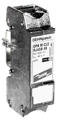 Obrázok produktu pre DEHN DPA M CLE RJ45B 48, 48 V, 1 A, Kovová, Sieť, 123 g, 19 mm