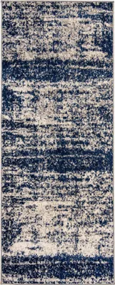 Obrázok produktu pre Mazovia Koberček Modrá Abstraktné, Vintage - Koberec do Obývacej Izby, Spálne pre Podlahové Kúrenie - 70x200 cm
