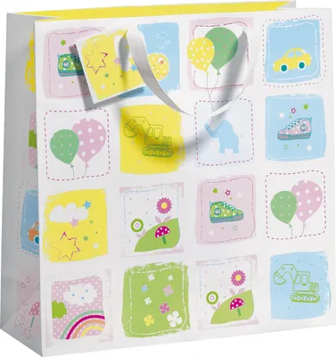 Produktbild von ZÖWIE® 70010 12567 Geschenktragetasche Baby - 33 x 33 x 12 cm