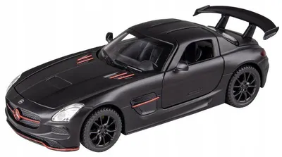 Produktbild von Mercedes SLS AMG Metallmodell Auto 1:32 Schwarz