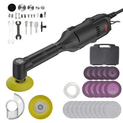 Image de Nettoyeur de joints pour carrelage - Ponceuse électrique droite de 350W - 6 vitesses réglables - 220V - Nettoyage des carreaux de céramique et des joints - Noir