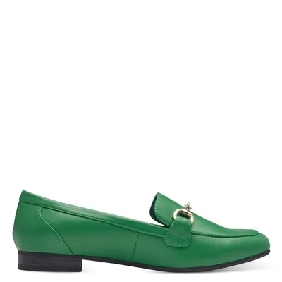 Produktbild von MARCO TOZZI Damen Slipper Loafer elegant Zierspange 2-24213-41, Größe:39 EU, Farbe:Grün