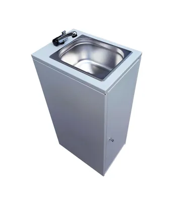 Produktbild von Mobiles Waschbecken mit Durchlauferhitzer 50°C | Autark ohne Wasseranschluss | Spüle mit Frisch- & Abwassertank | Gastro Kosmetik Werkstatt | UM1BPs