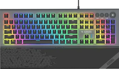 Produktbild von iBox Aurora K-5 Tastatur USB QWERTY Silber