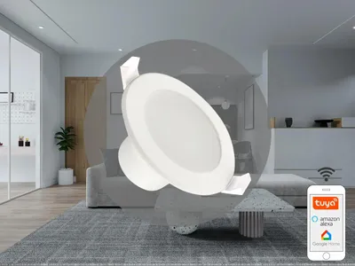 Obrázek produktu pro LED vestavné svítidlo s Wi-Fi, 7W, stupeň krytí IP44, teplota chromatičnosti 3000K