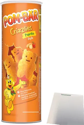 Produktbild von Pom-Bär Crizzlies Paprika (150g Dose) + usy Block