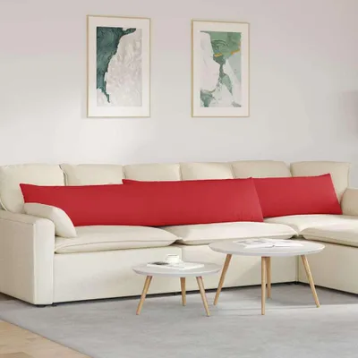 Produktbild von vidaXL Sofakissen 2 stk. Stoff Rot 200 x 40 cm