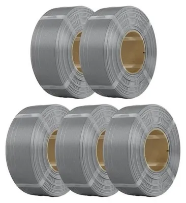 Obrázek produktu pro 3D tiskový filament, průměr 1,75 mm, 5 kg náhradní balení, šedá barva 5KG