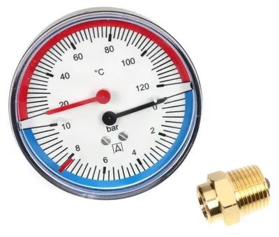 Produktbild von AFRISO Thermomanometer TM 80 R 1/2"