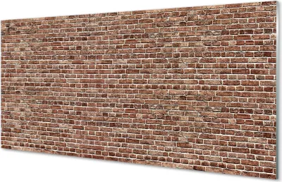Produktbild von Glasbilder 140x70 Wandkunst Backsteinmauer Wand