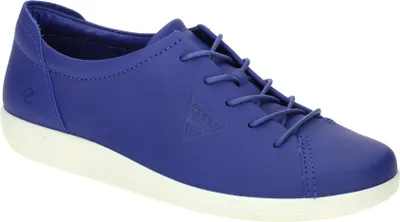 Produktbild von Ecco SOFT 2.0 Damenschuhe - bequeme Schnür- Halbschuhe blau NEU
