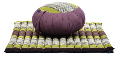 Produktbild von Leewadee Zafu & Zabuton Meditationsset 70 x 70 cm Kapok Meditationskissen