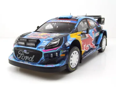 Produktbild von Solido 421186348 Ford Puma WRC Rally1 Hybrid #8 Rallye Schweden 2023 blau Tänak 1:18