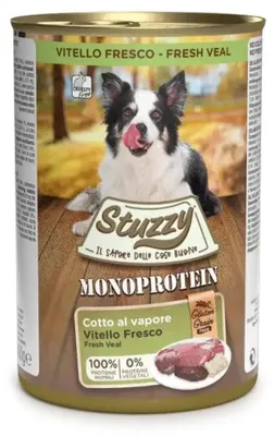 Produktbild von STUZZY Monoprotein Kalbfleisch - Hunde Nassfutter - 12x400g