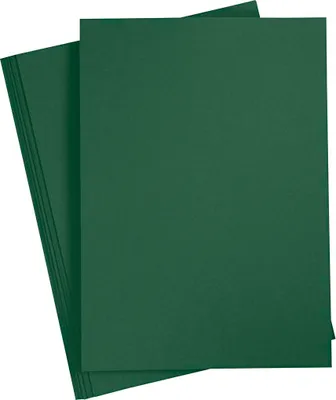 Produktbild von Creativ Company Farbkarton, A4, Blatt 210x297 mm, 180 gr, dunkelgrün, 20 Blatt 1 Karton