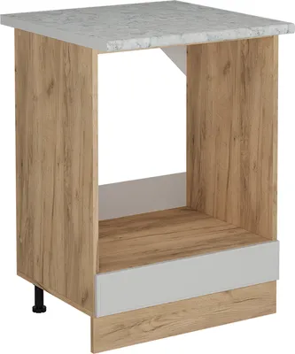 Produktbild von Herdumbauschrank Vicco R-Line Weiß Landhaus 60 cm AP Marmor, Model 54091