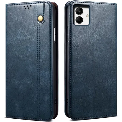 Image de Etui pour Samsung Galaxy A04 4G, étui en cuir avec fonction stand bleu