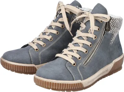 Produktbild von Rieker Damen Winter Schnürboot blaugrau, Damen:38 EU