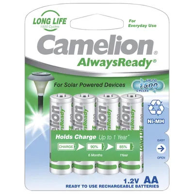 Produktbild von CAMELION NI-MH Always Ready HR6 / AA / 600mAh / BP4