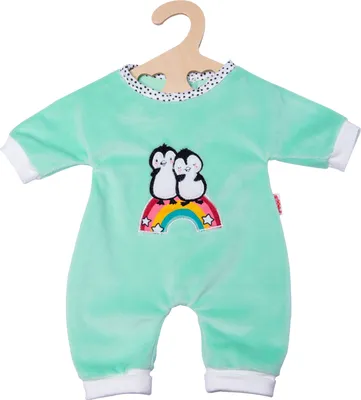 Produktbild von Puppen-Flauschiger Strampler Pinguin 28-35cm