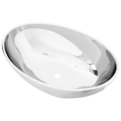 Produktbild von vidaXL Waschbecken 40 x 33 x 13,5 cm Keramik Silber