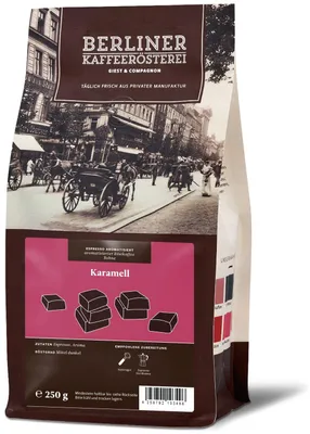 Produktbild von Berliner Kaffeerösterei - aromatisierter Espresso Karamell (250g / Bohne)