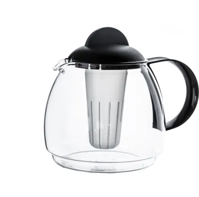 Produktbild von Boral Glas Teekanne Mikrowellenkanne 1,8L mit Teesieb : Transparent
