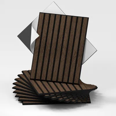 Immagine prodotto di Pannello da parete - Lamelle in legno - 30 x 40 cm - Feltro