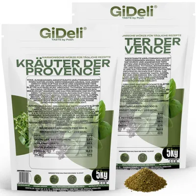 Obrázok produktu pre Provensálske bylinky 10 kg Stredomorské Prírodné Vegánske Ryby Mäso GiDeli
