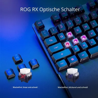 Produktbild von ASUS ROG Strix Scope II RX - Tastatur - Gaming, Full-Size