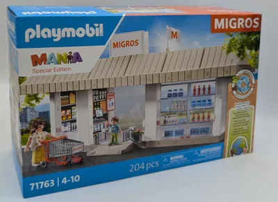 Produktbild von PLAYMOBIL 71763 Mania Migros Supermarkt Promo
