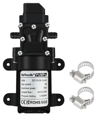 Membranpumpe 12V selbstansaugend 6 L/min 131 PSI mit Druckschalter
