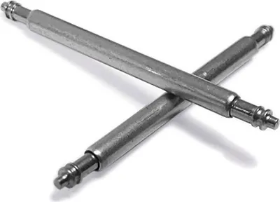 Produktbild von Minott 2x Federstege Edelstahl silberfarben Stifte Ø 2,0 mm, Stegbreite:18mm