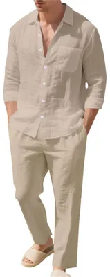 Imagen del producto de Solidchoice - Conjunto de entrenamiento para hombre - Conjunto coordinado transpirable y cómodo con bolsillos