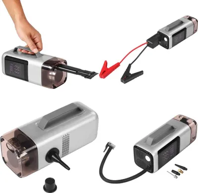 Productafbeelding van KRAFT&DELE | Multifunctioneel apparaat, stofzuiger, startbooster, pomp, blazer, zaklamp, powerbank