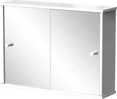 Zdjęcie produktu dla Szafka łazienkowa z lustrem Vicco Mireo Biały 55 x 40 cm z 2 drzwiami przesuwnymi, Model 55325